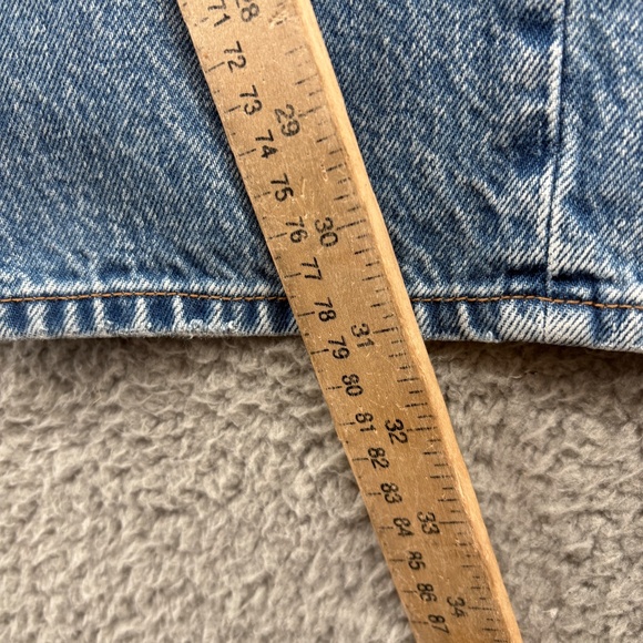 Abercrombie & Fitch The Loose High Rise Jeans Women’s Size 27 / 4 Long Blue Medi - Picture 9 of 11